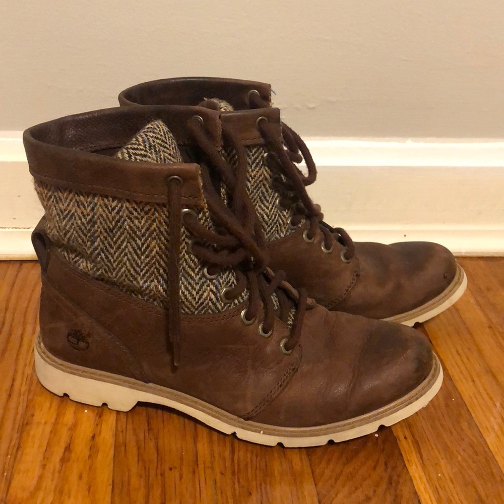 Harris Tweed Timberland Boots Women’s 7 GUC